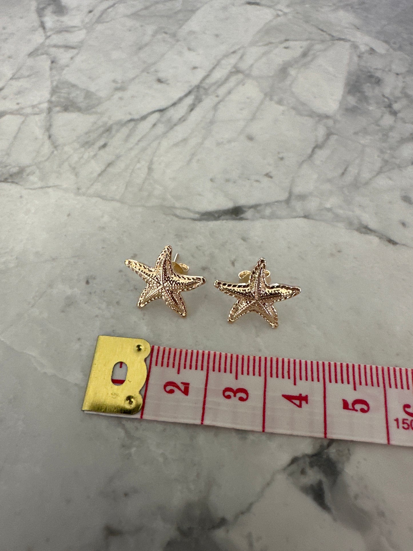 Baby Starfish Earring Studs Gold