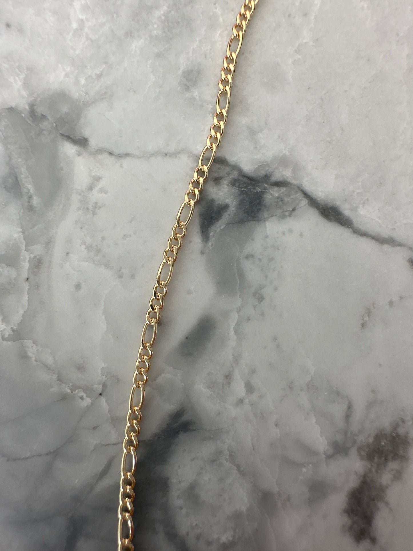 Figaro Stackable Gold Chain