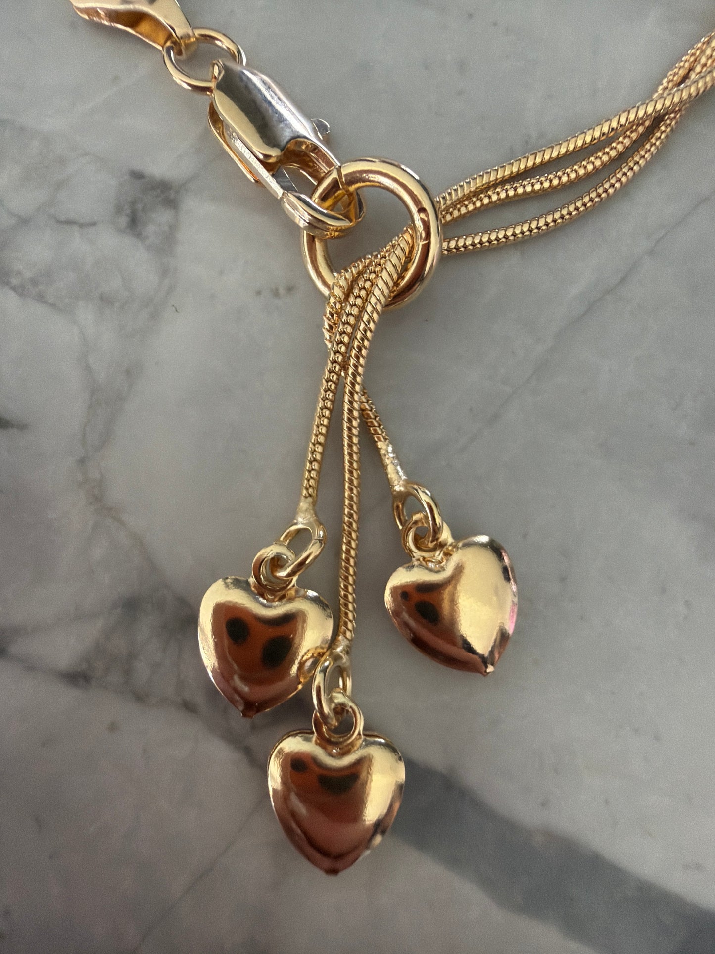 Triple heart unique bracelet - WED SALE