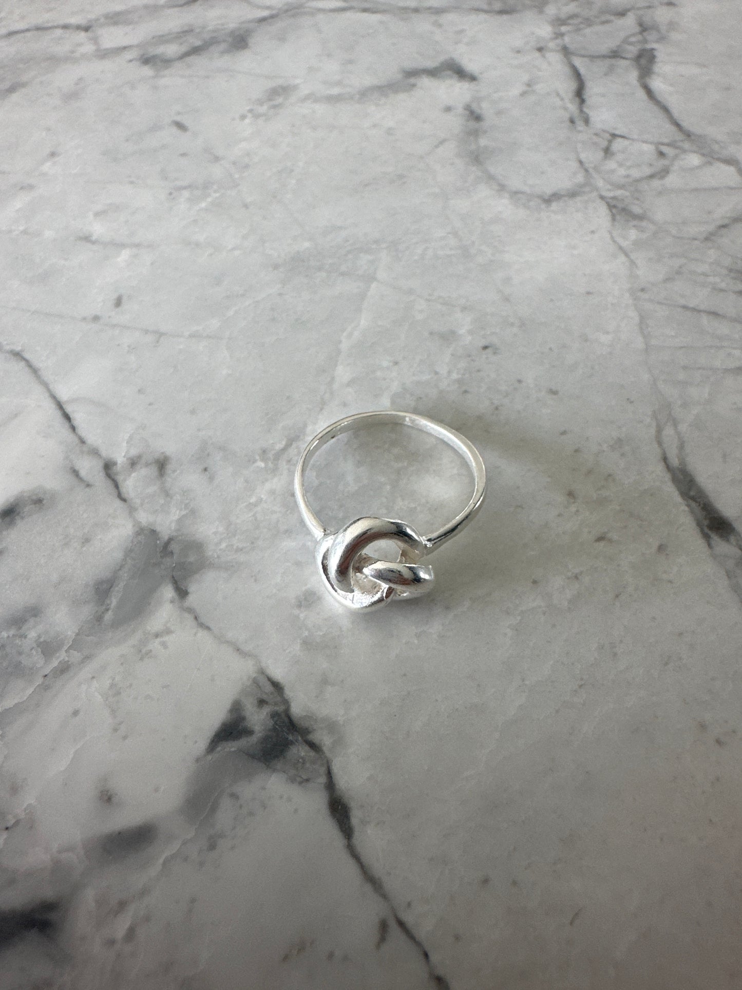 Love Me Knot Silver Ring