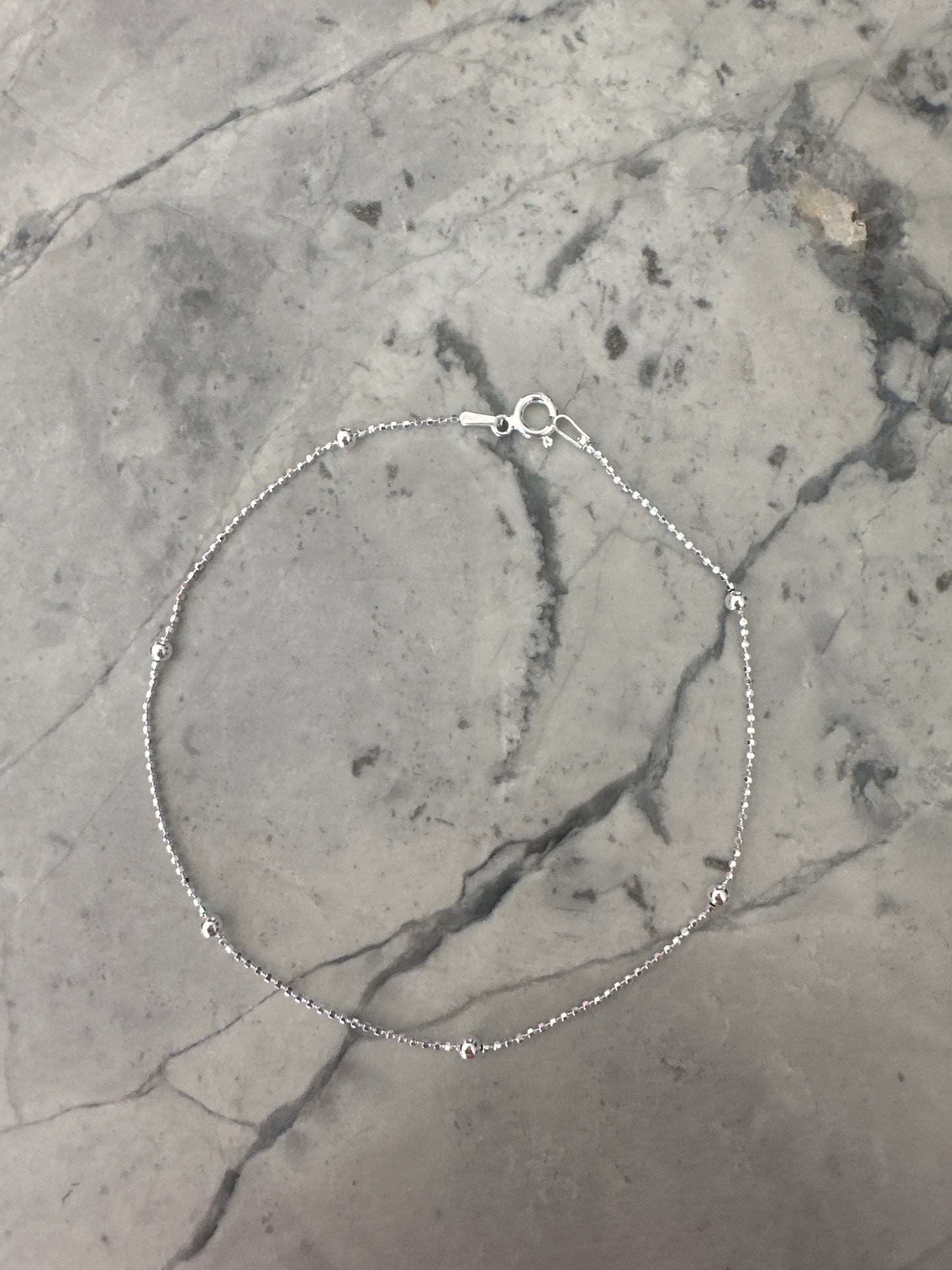 Dainty Sterling Silver Anklet