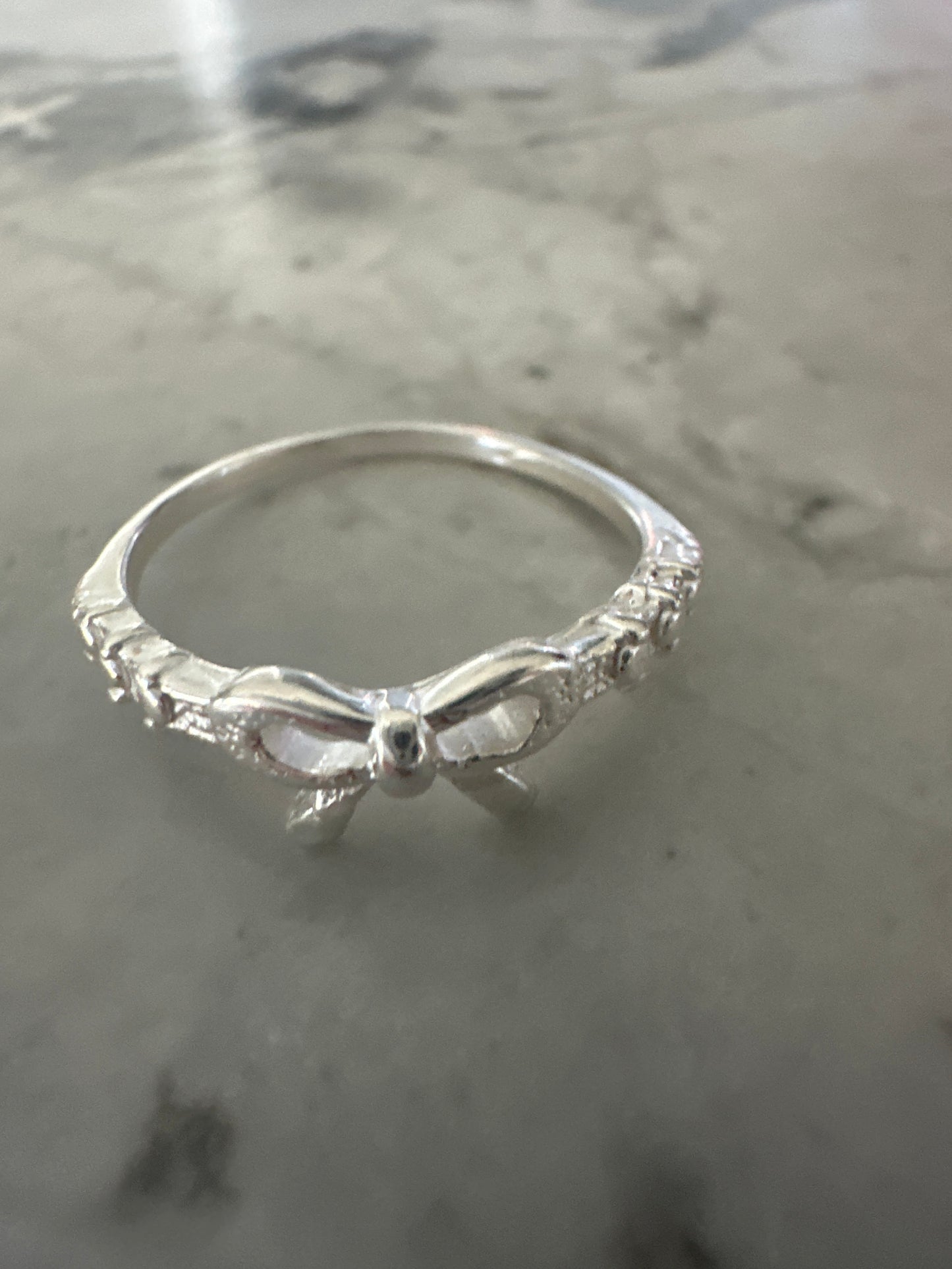 Bow Silver Ring