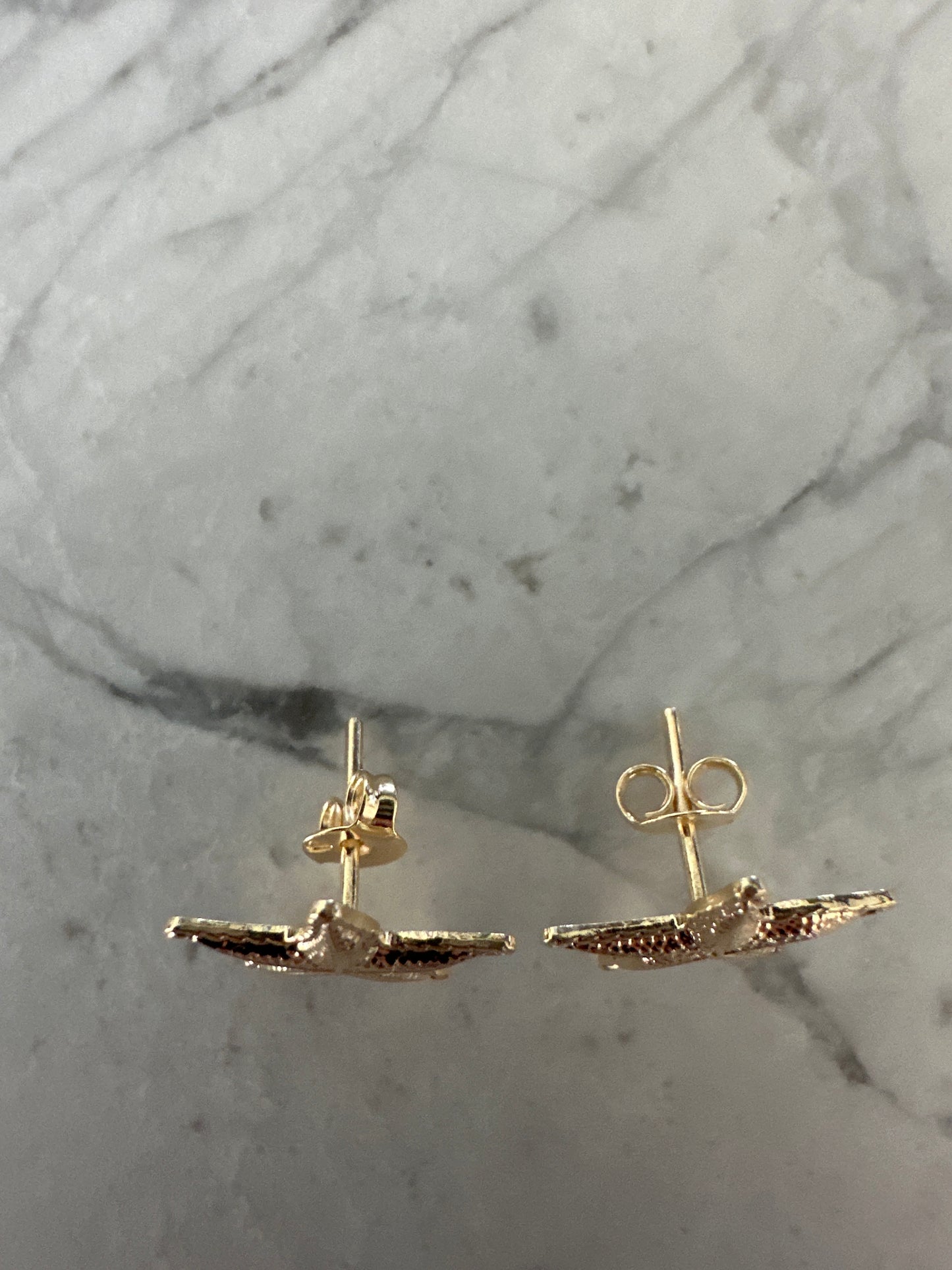 Baby Starfish Earring Studs Gold