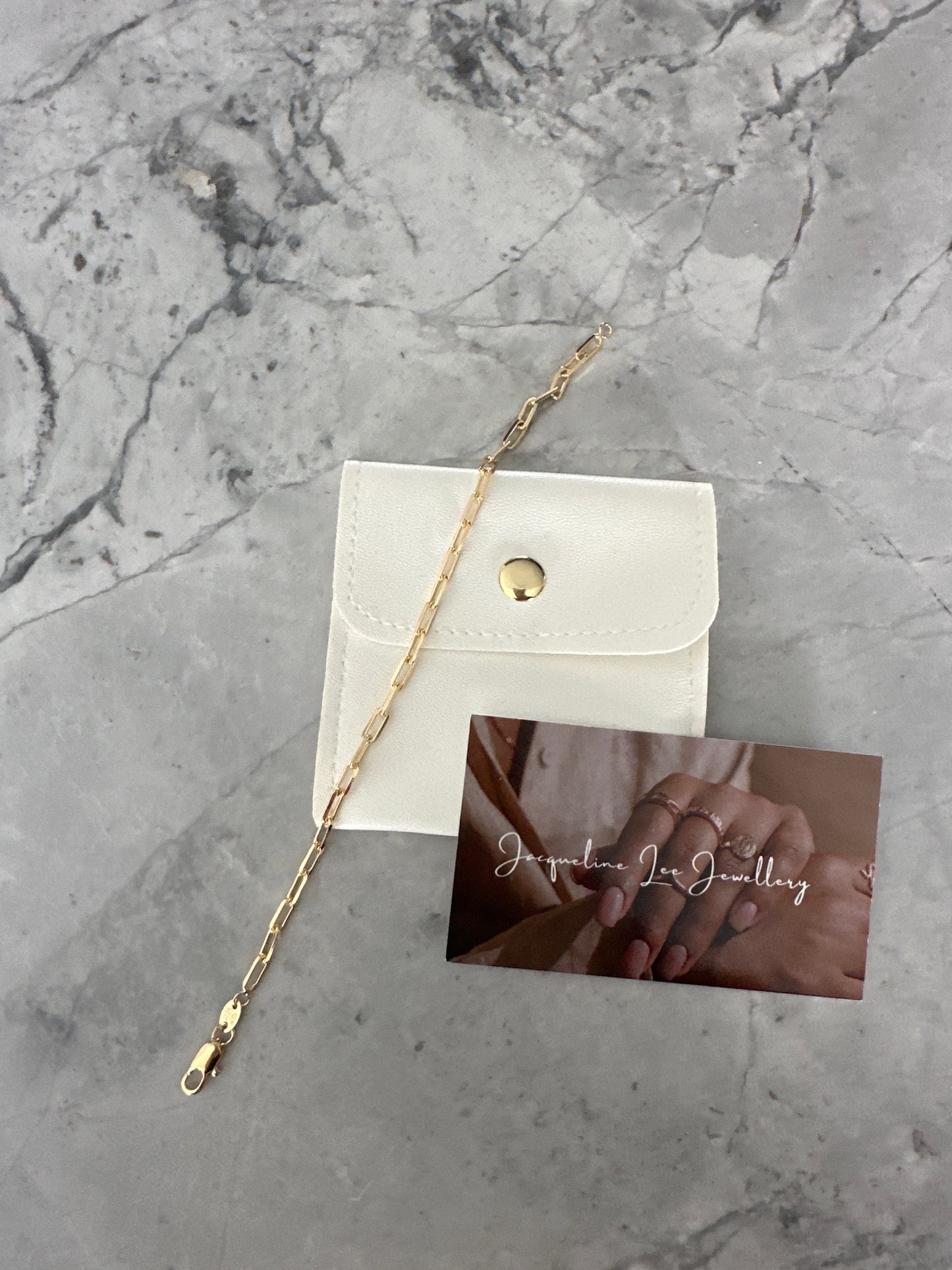 Paperclip Bracelet Gold