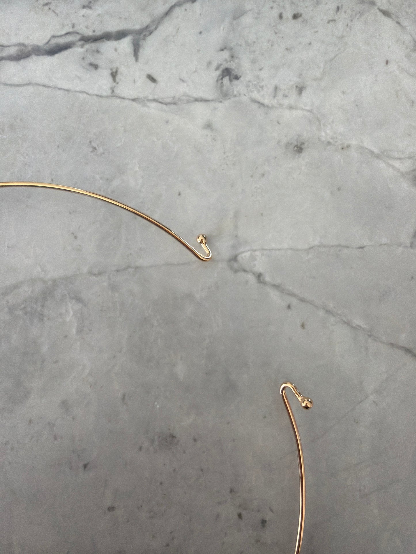 Stiff Gold Necklace | 18k gold filled