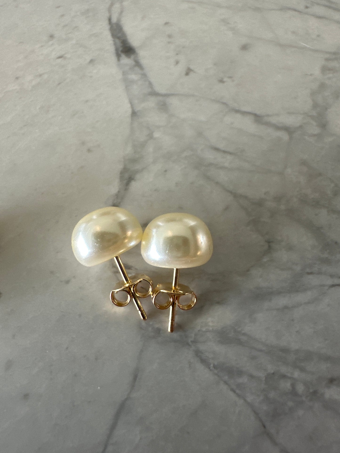 Half Pearl Statement Studs (set of 3)