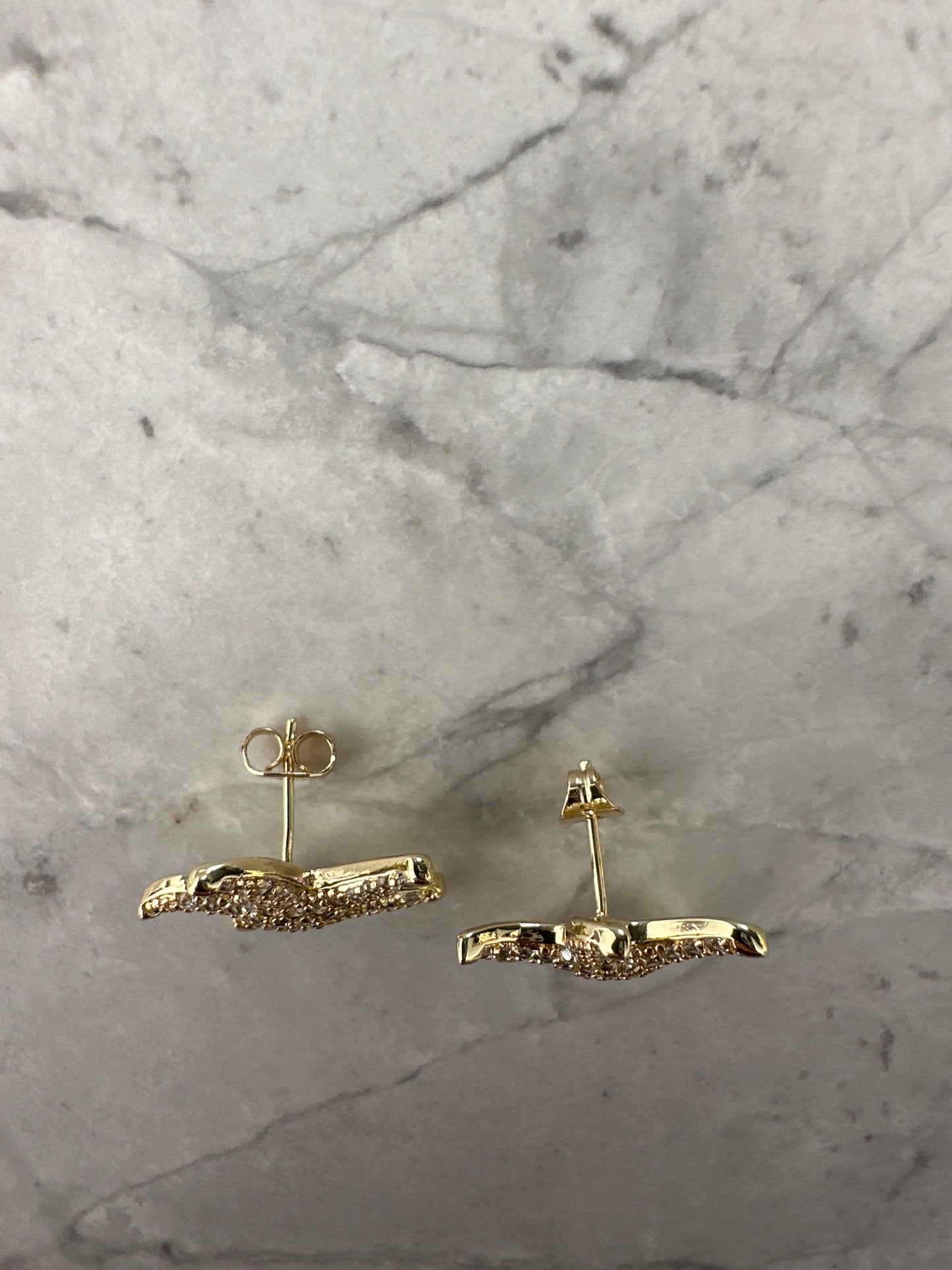 Statement Star Fish Stud Earrings Gold
