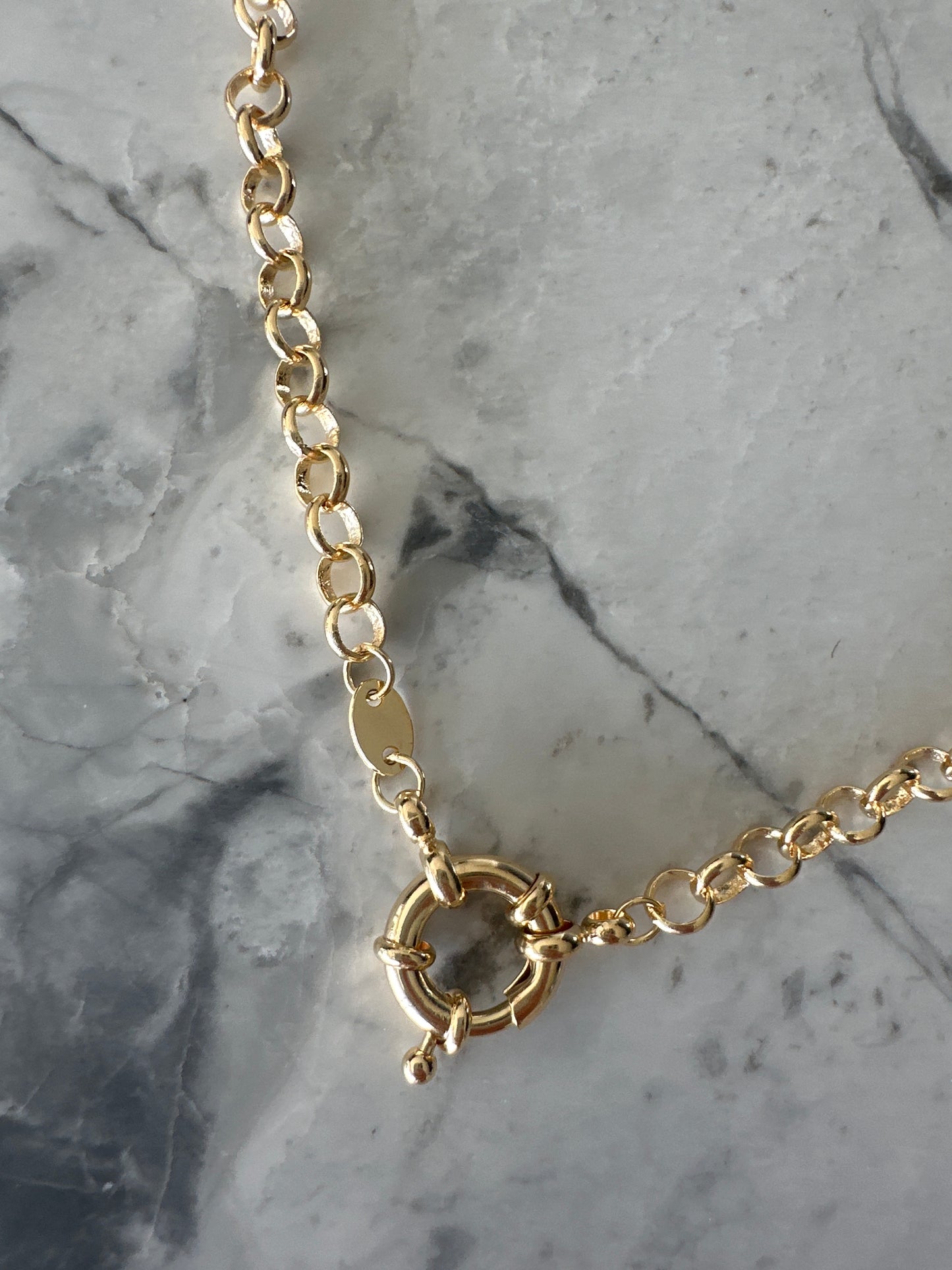 Rolo Links Stackable Gold Chain Necklace