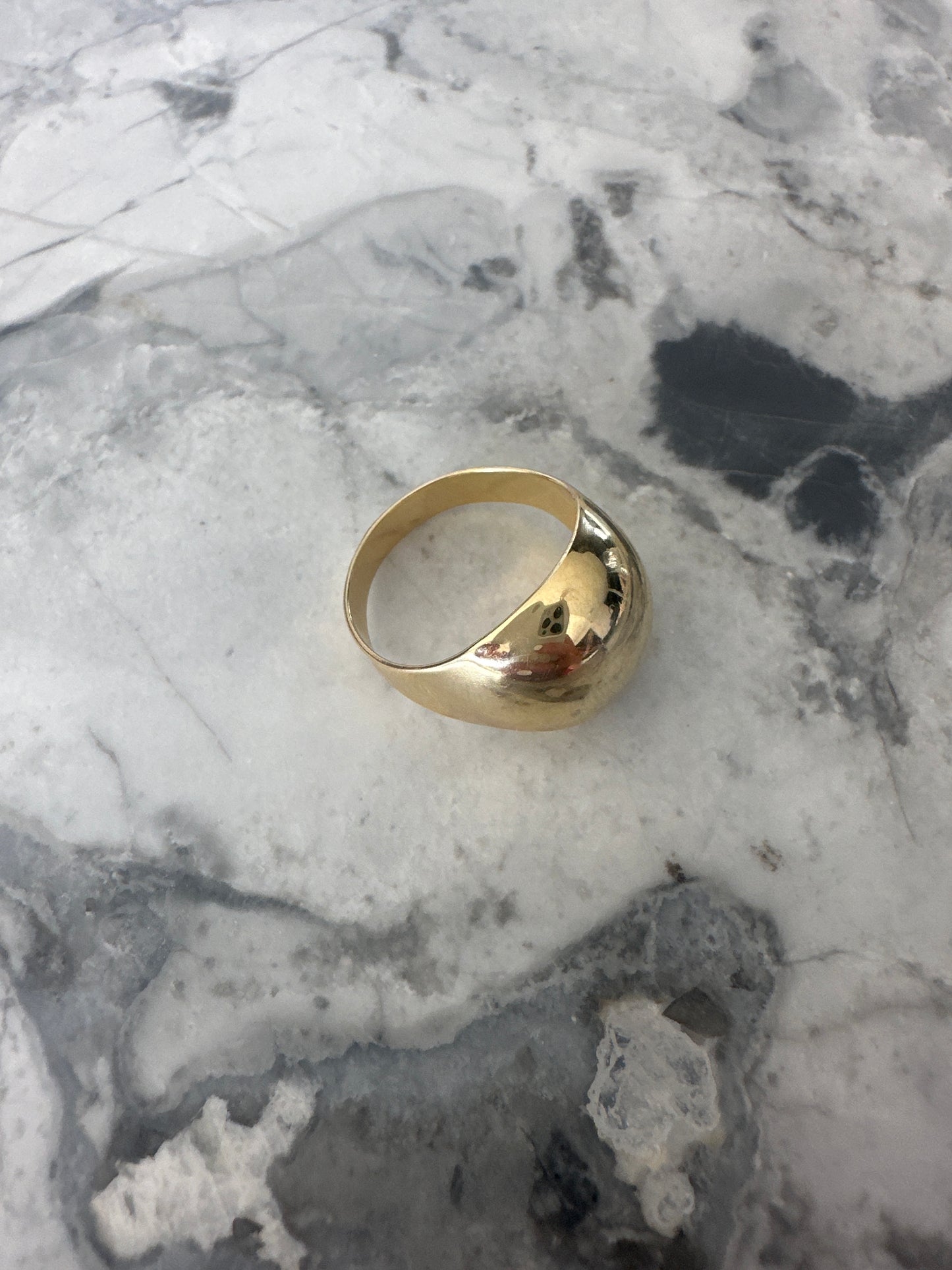 Dome Statement Gold Ring