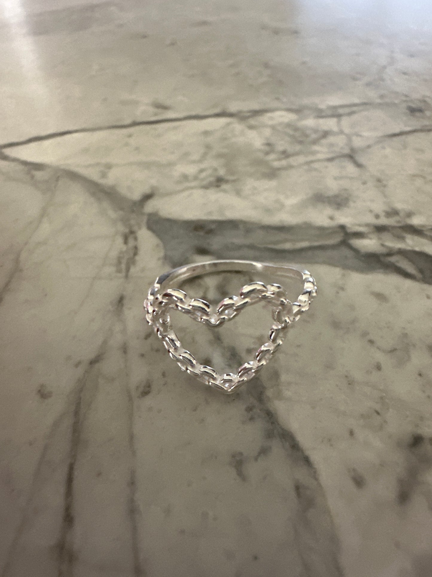 Heart Silver Ring