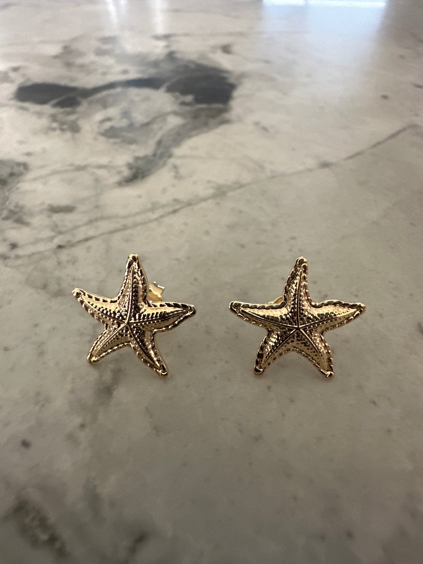 Baby Starfish Earring Studs Gold