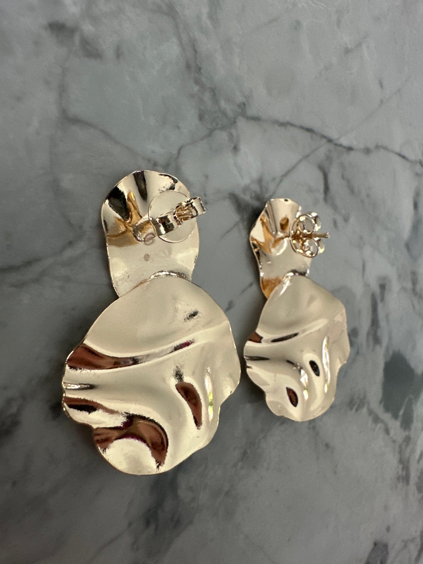 Gold Chunky Earrings sample sale