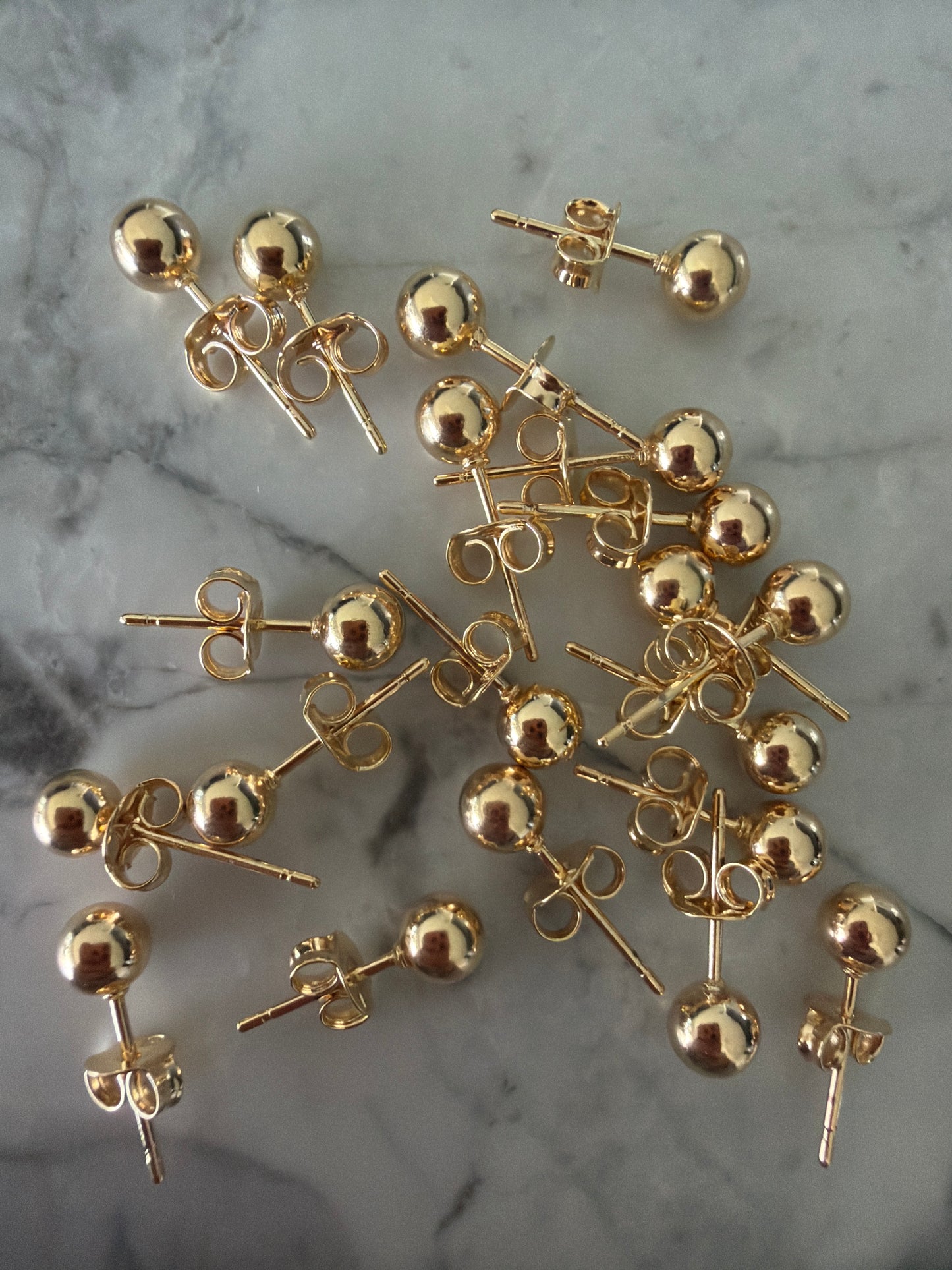 Shirley Everyday Small Gold Stud Earrings | 18k Gold-Filled