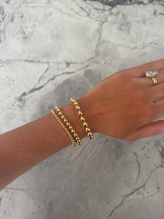 Adjustable Balls Bracelet Gold