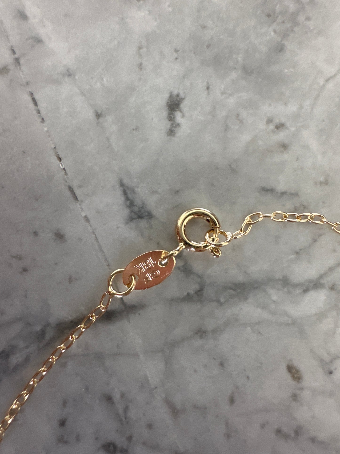 Wave Pendant Necklace Gold