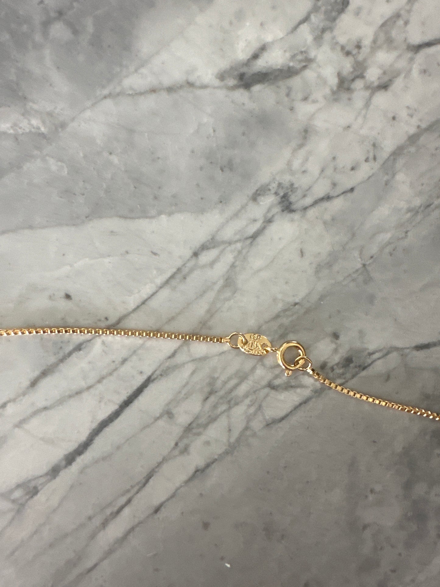 Tiny Box Chain Stackable Gold Necklace