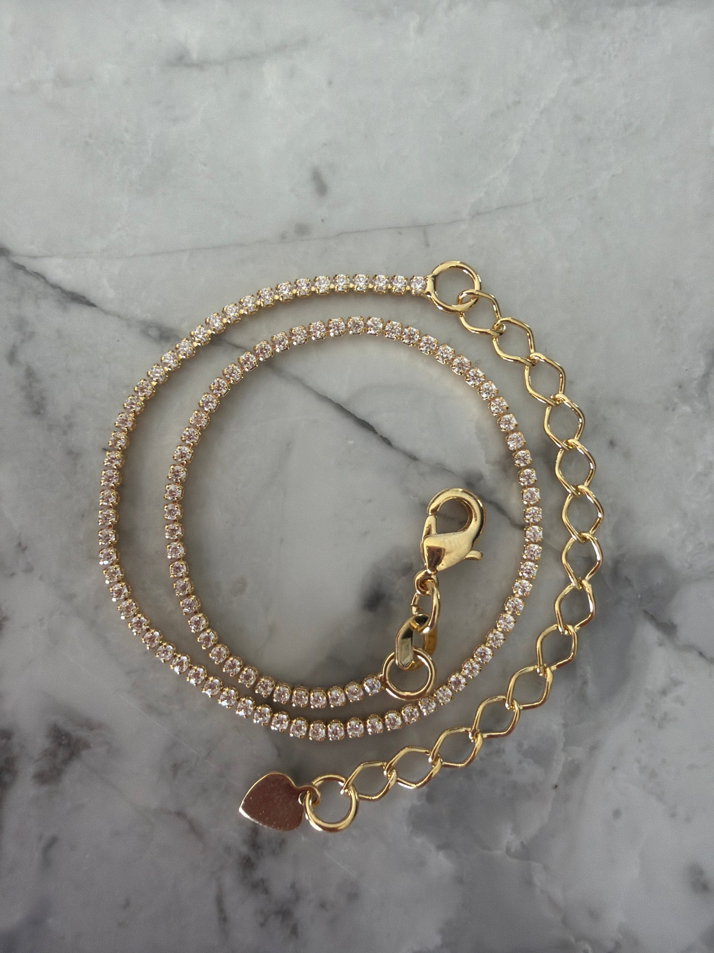 Francesca Dainty Tennis Bracelet | 18k gold-filled SALE