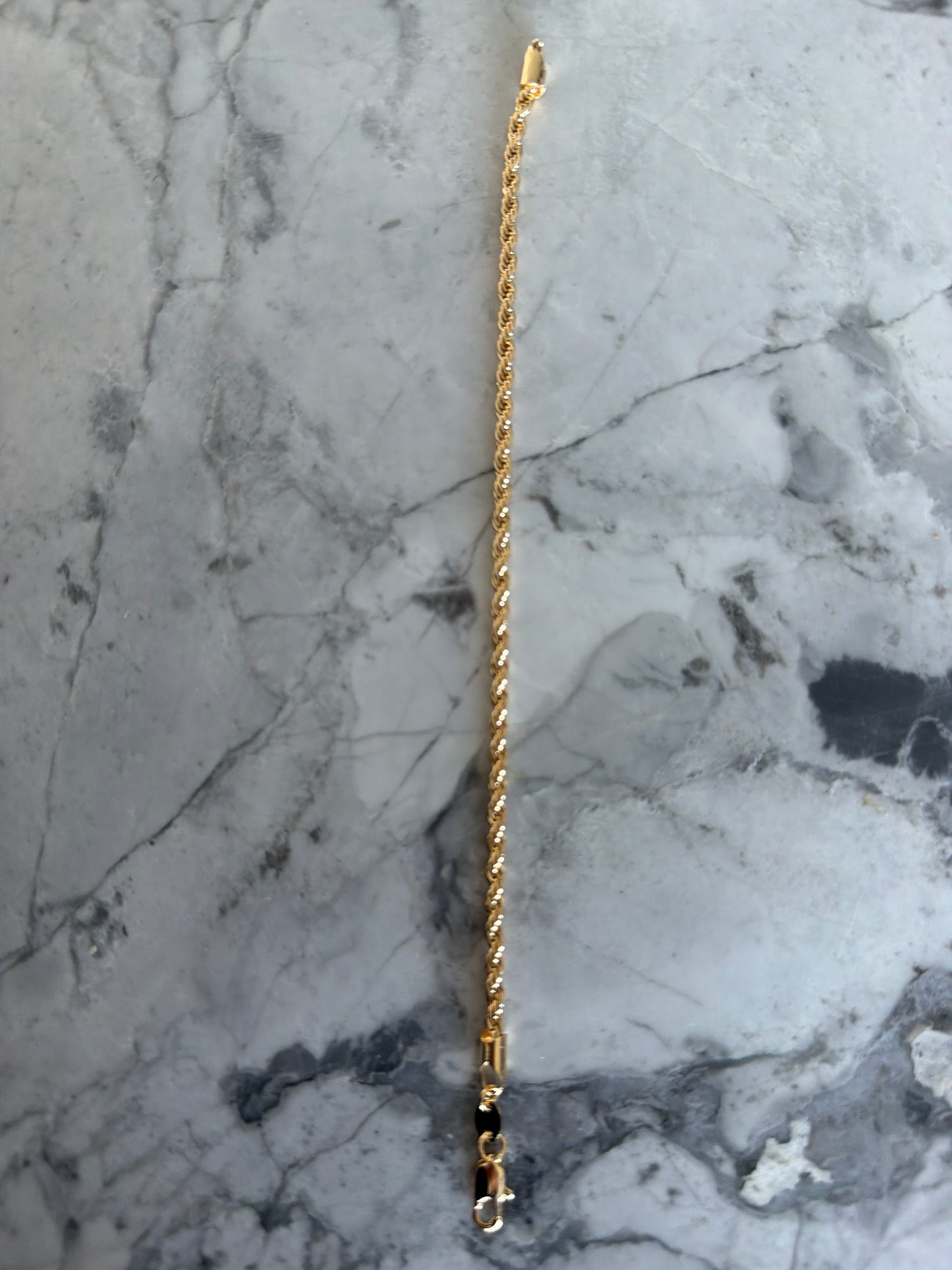 Emma Rope Tie Bracelet Gold