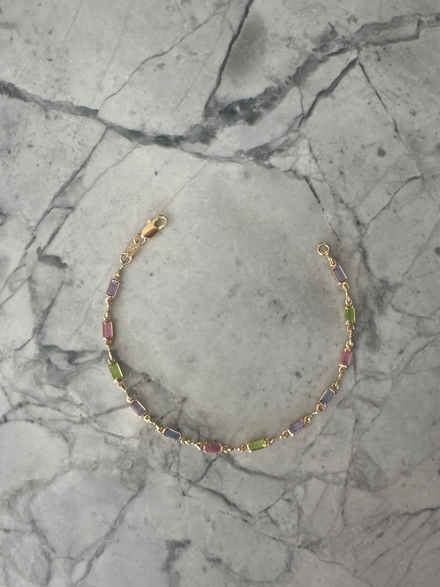 Spring Gems Gold Bracelet