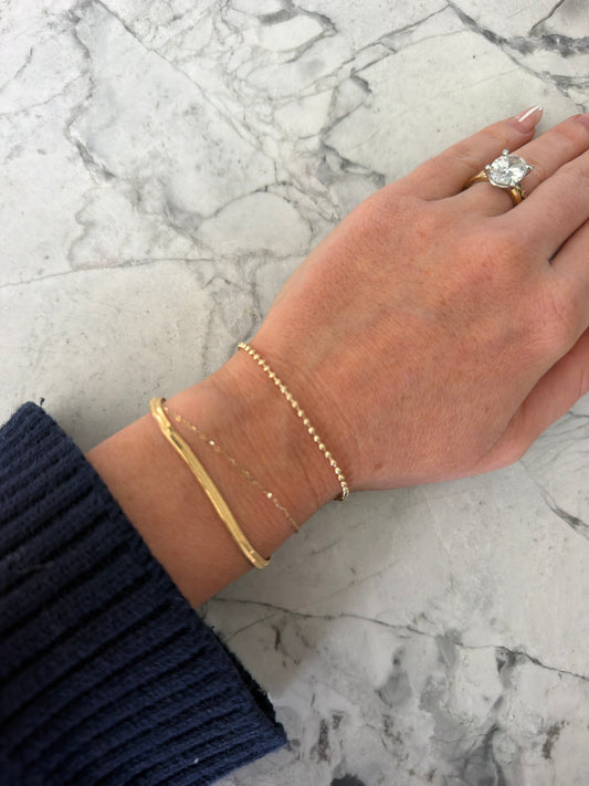 Tessa Tiny Bead Bracelet | 18k Gold-Filled