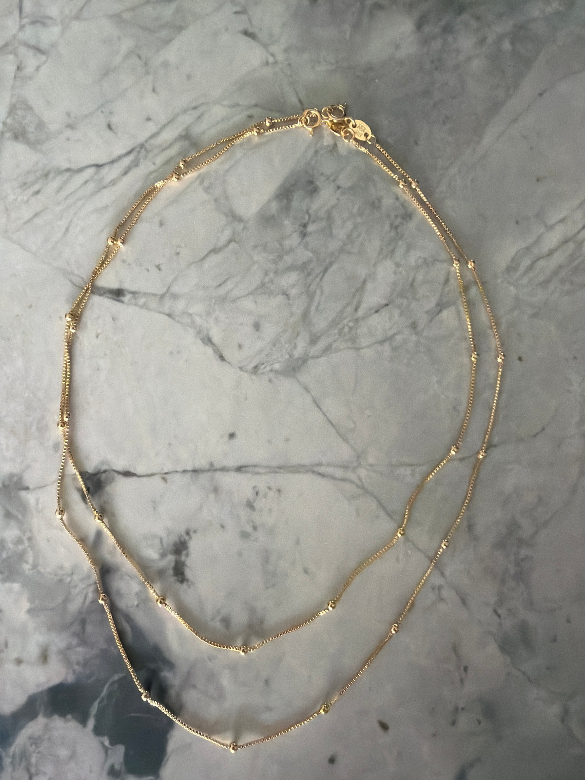 Danny Dainty Bead Accent Necklace | 18k Gold-filled