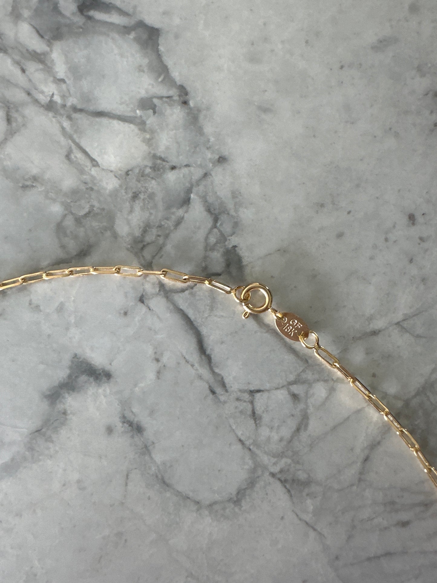 Tiny Paper Links Stackable Gold Chain