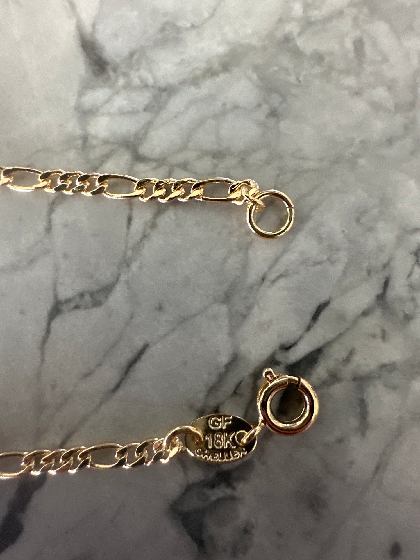 Eye Accent Chain Charm Bracelet Gold