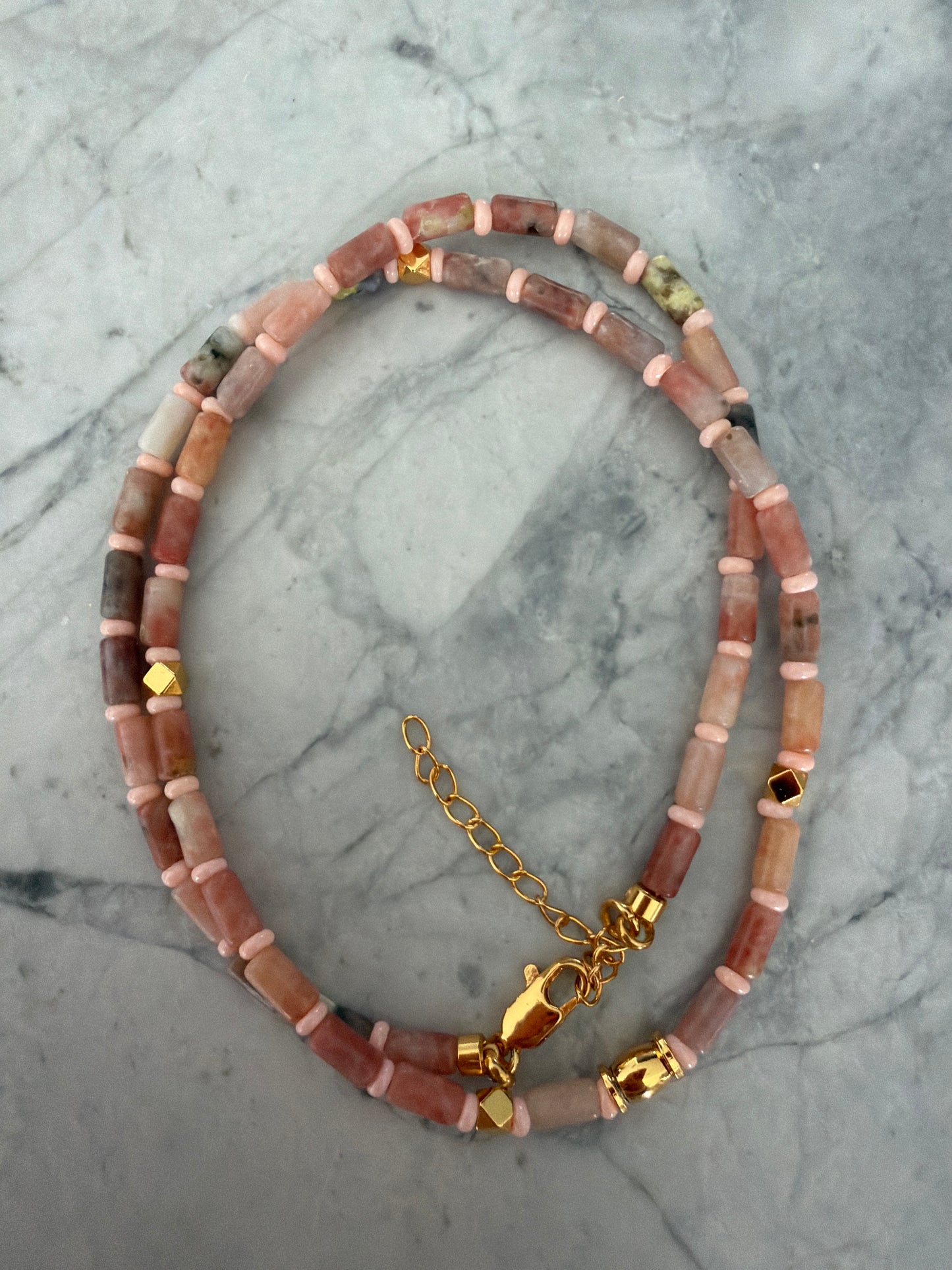 Jacqueline Lee Jewellery | Coral Gem Bead Necklace