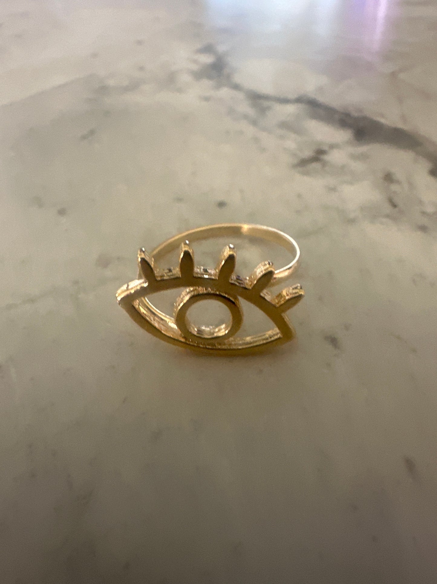 Evil-Eye Ring Gold - Sample Sale