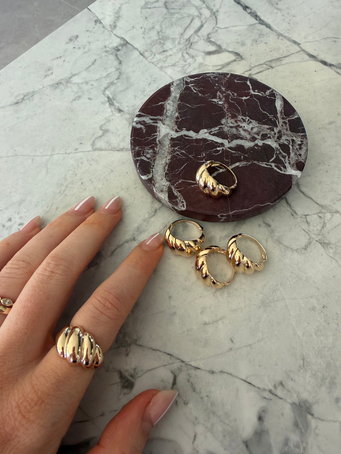 Croissant Statement Ring | 18K Gold-Laminate