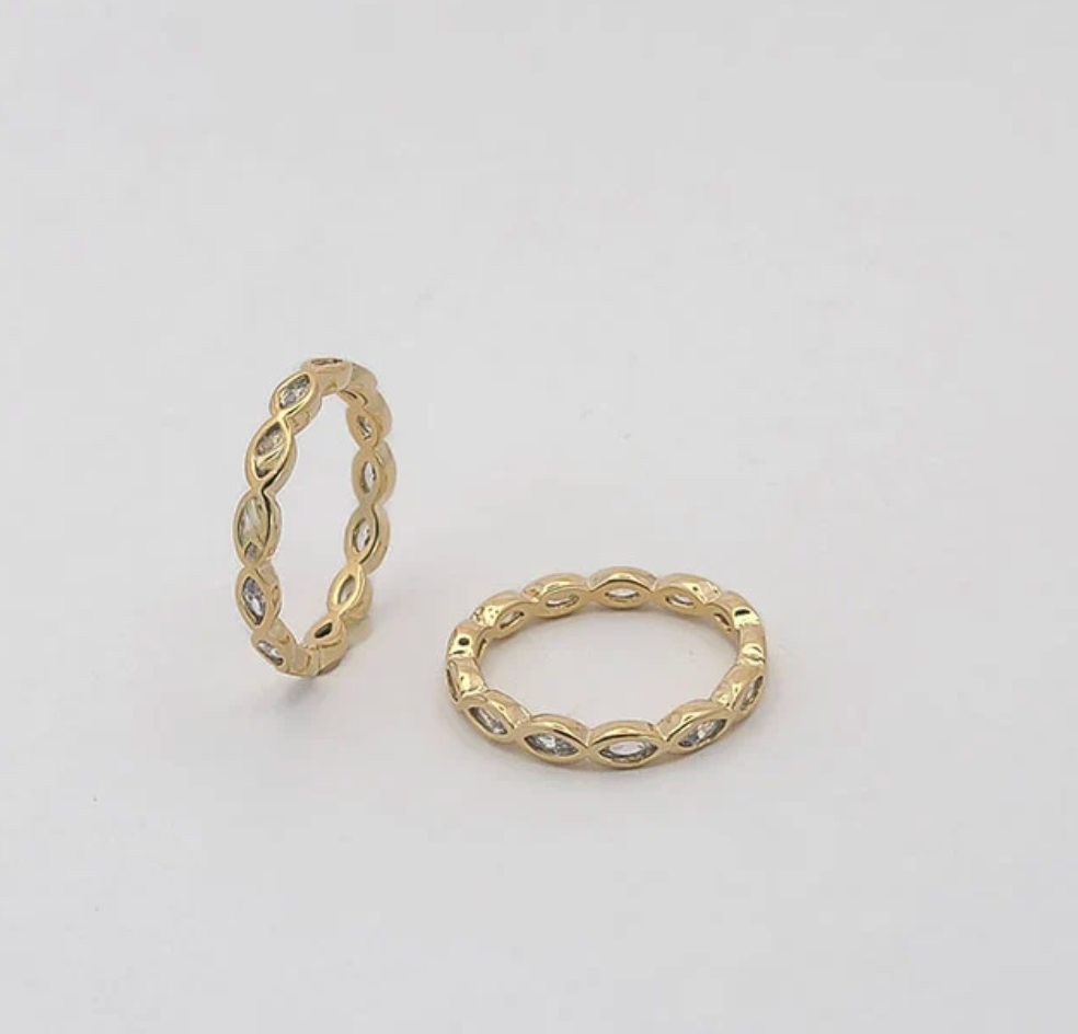 Kyla Eternity Ring | 18k Gold-Filled - Pre-Order (Aug)