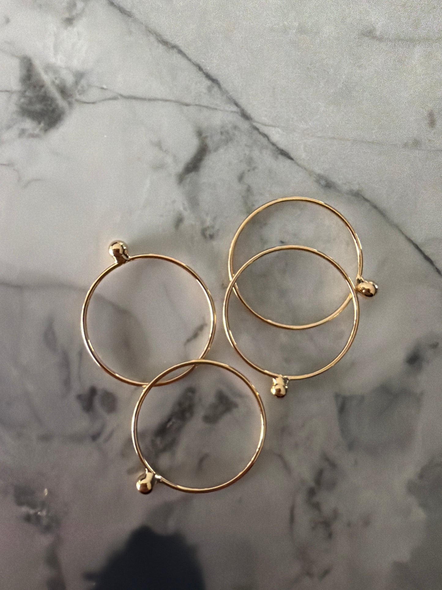Tiny Dainty Ball Pinky Ring | 18k Gold-Filled