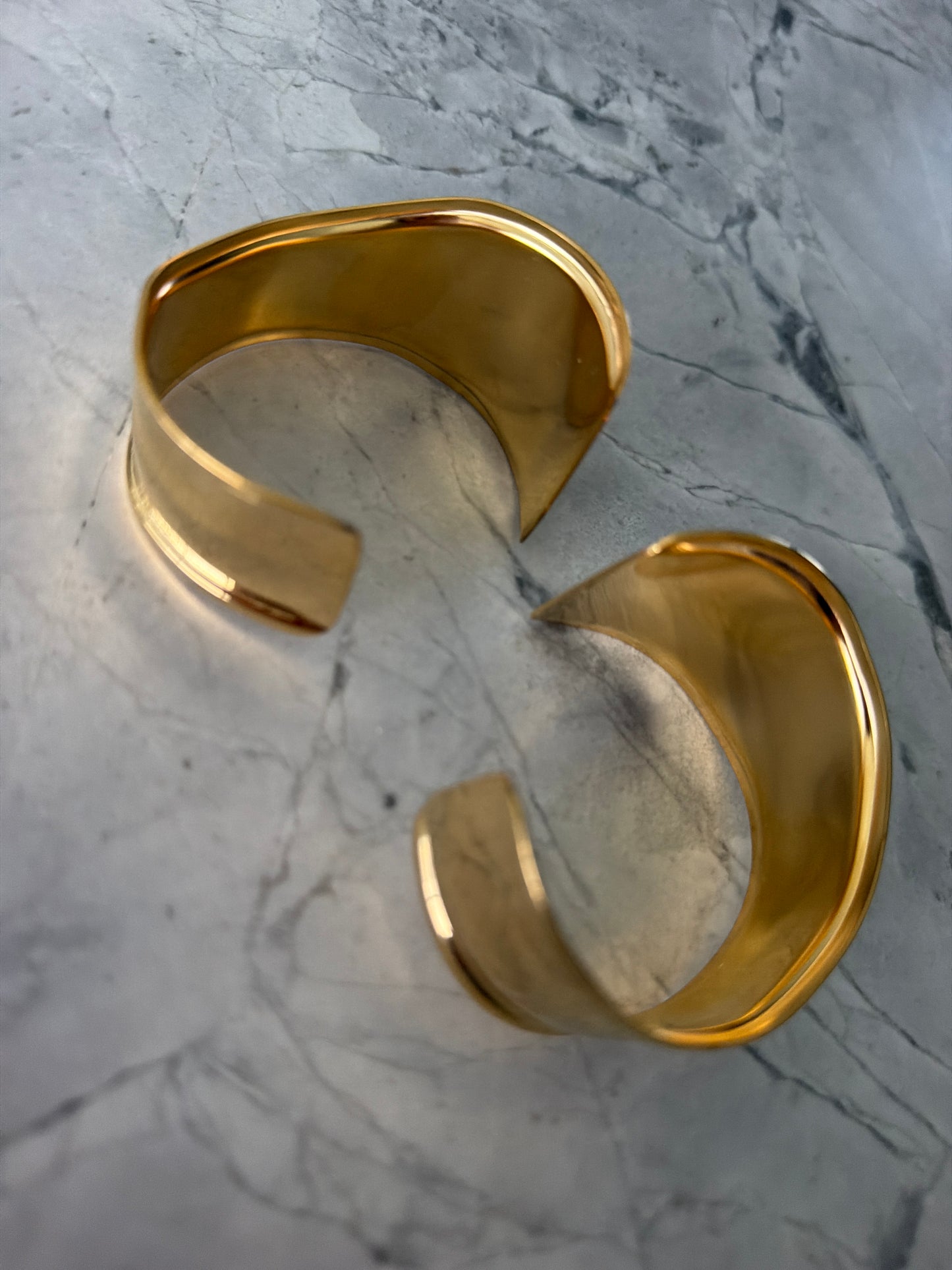 Regina Open Cuff Set | 18k Gold-Coated