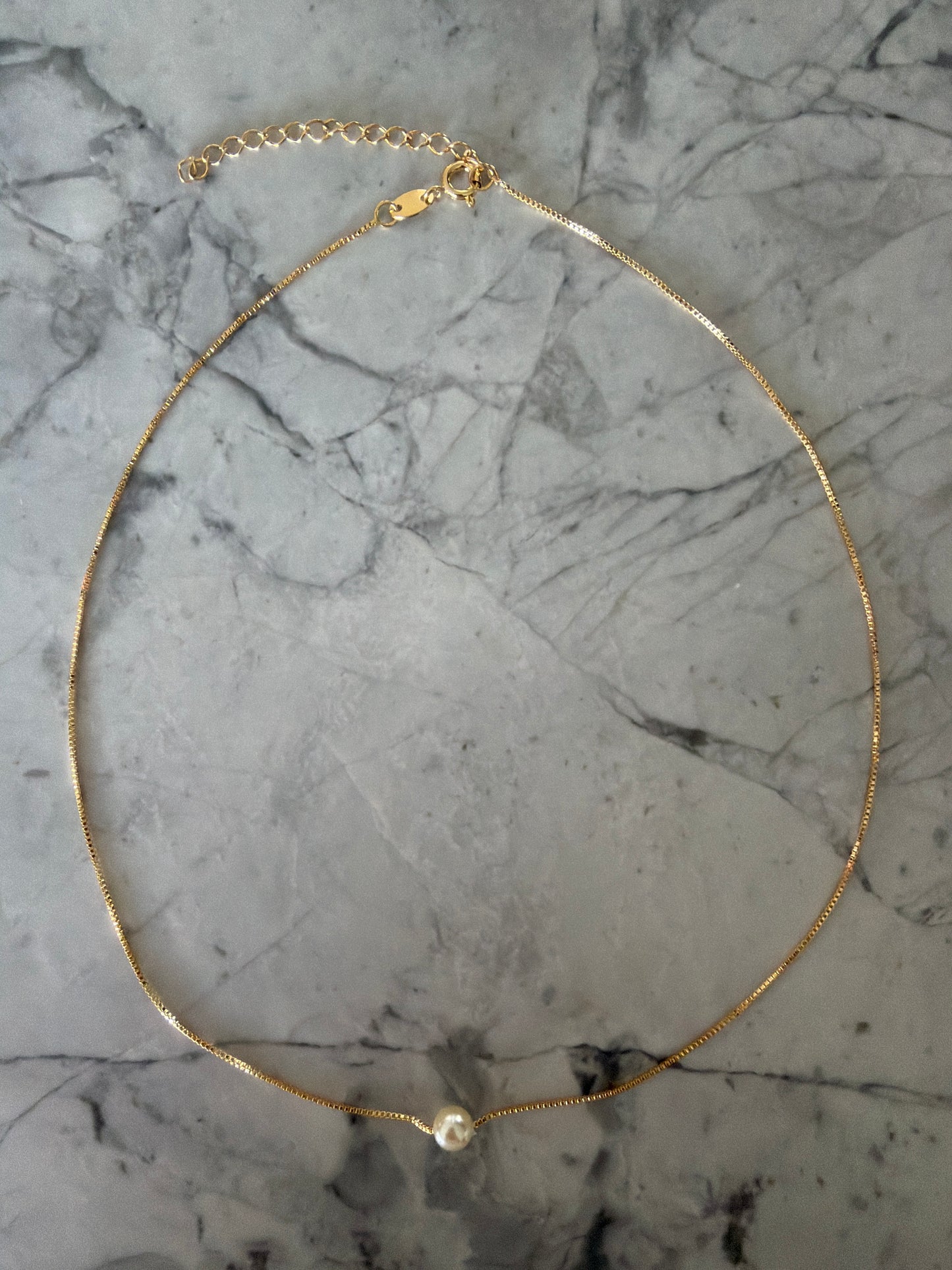 Chic bridal single pearl necklace SHE WED SALE