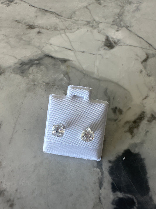 Zircon Silver Studs