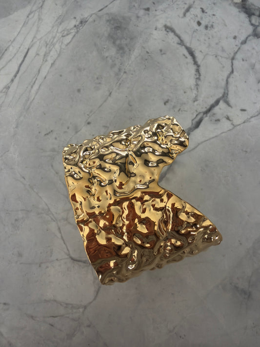 Gold Lava Statement Cuff
