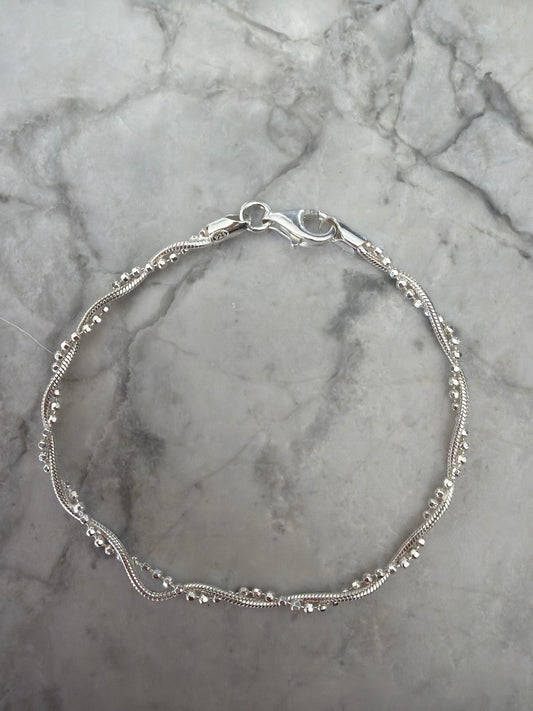Sterling Silver Twist Bracelet
