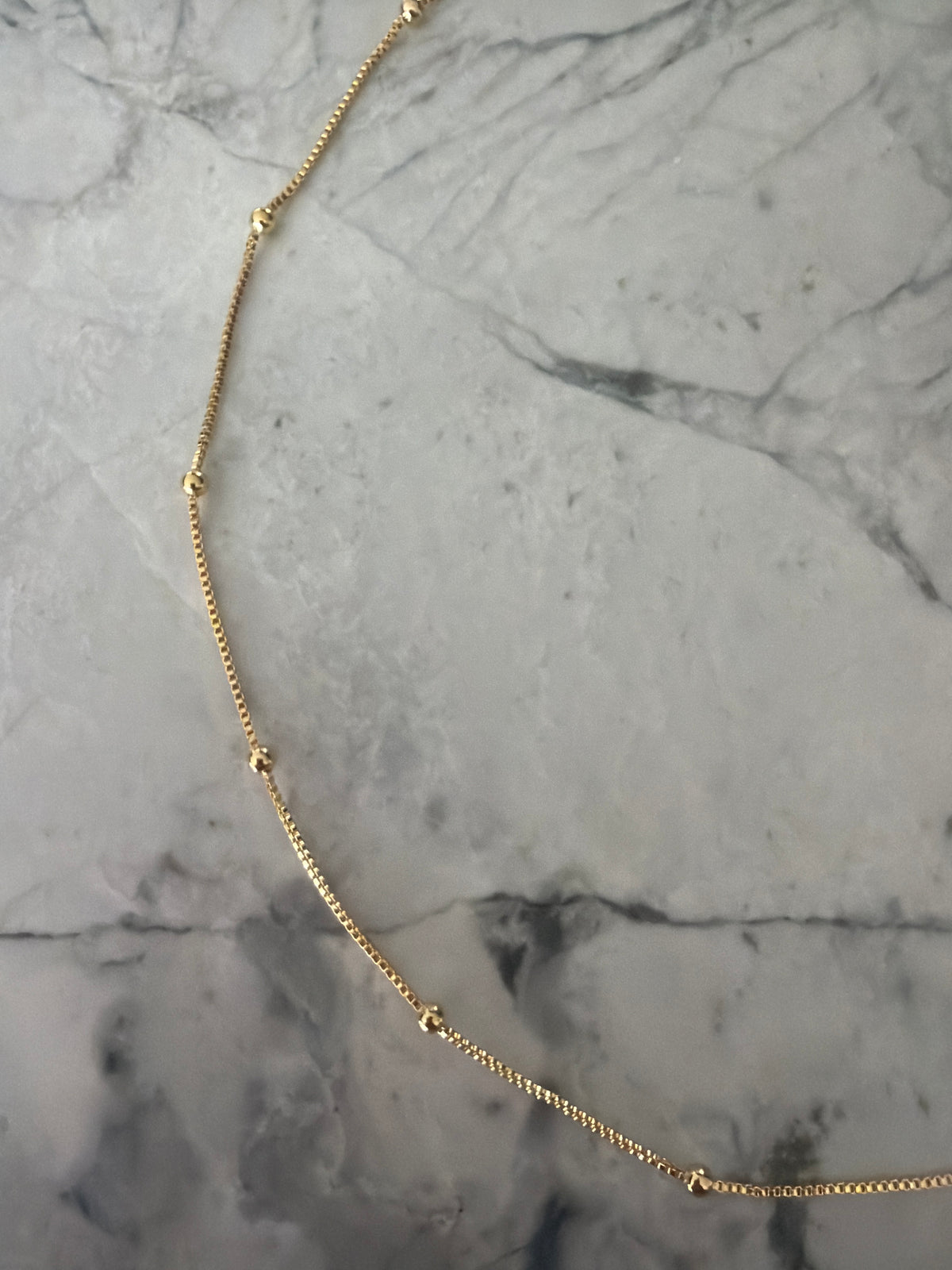 Danny Dainty Bead Accent Necklace | 18k Gold-filled