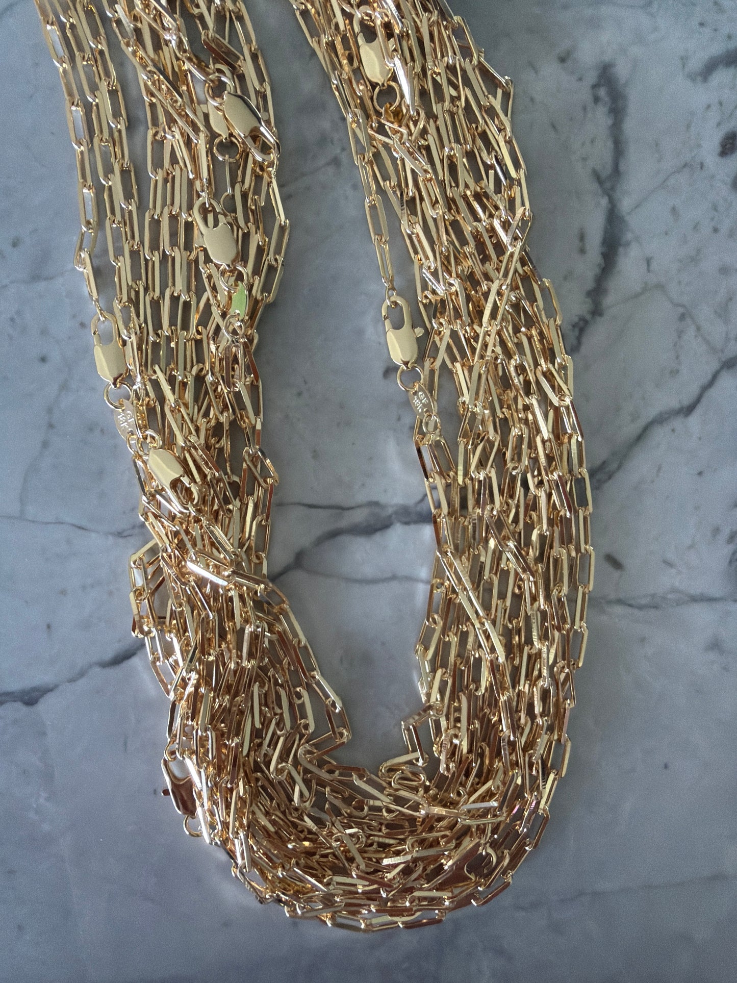 Rae Stackable Paperclip Links Necklace