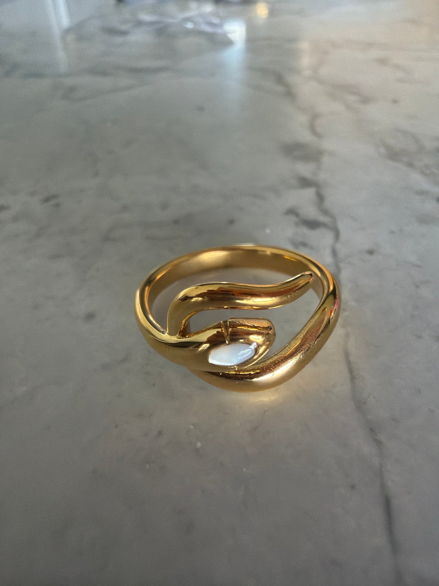 Snake Link Ring Gold SALE