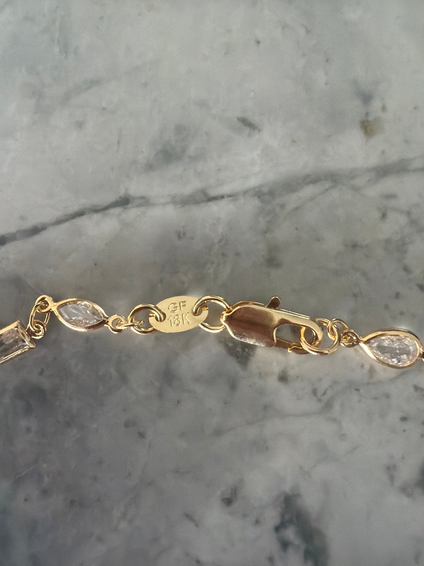 Aurora Crystal Station Necklace | 18k Gold-Filled