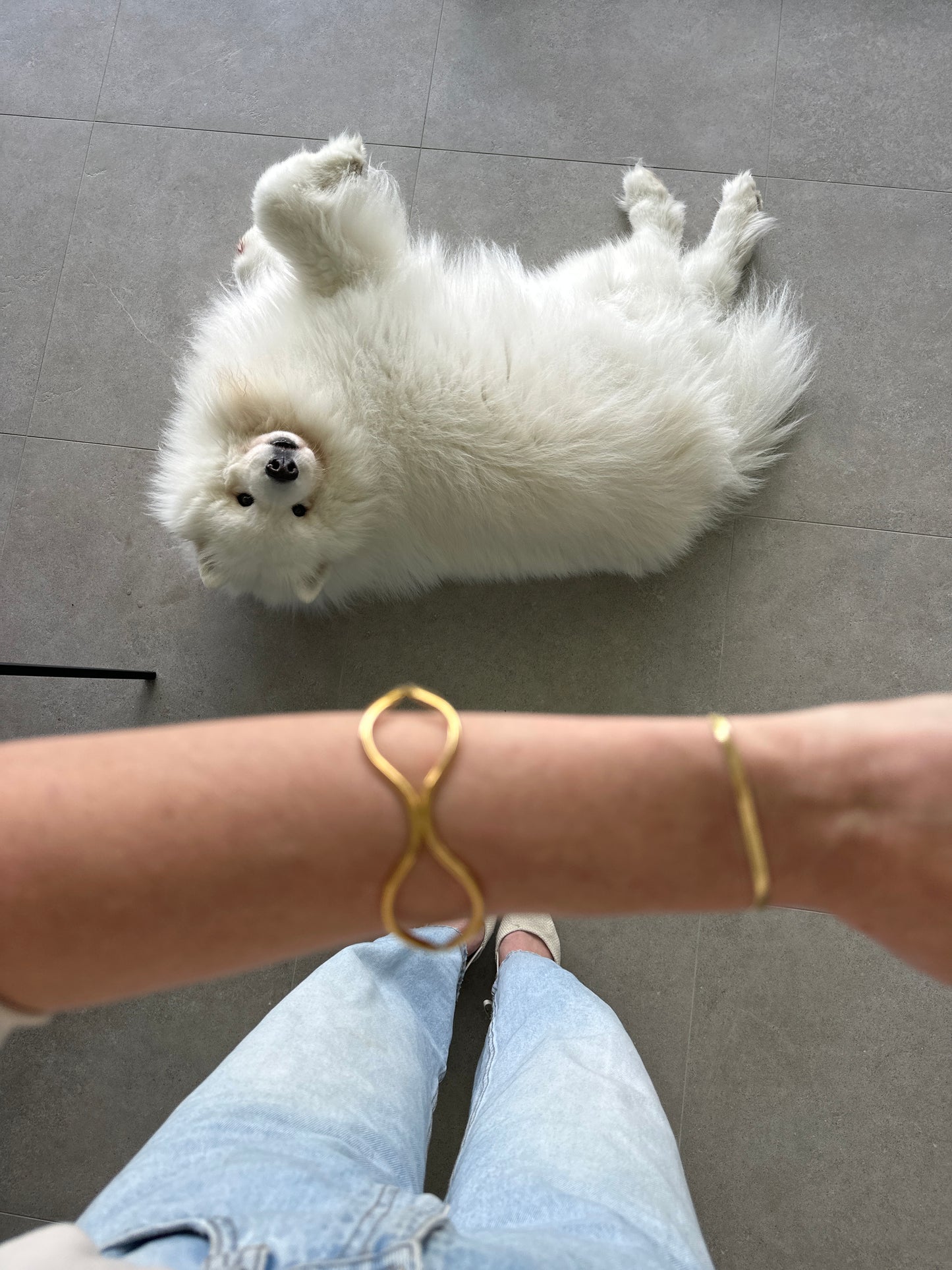 Wavey Statement Cuff 18k gold plated waterproof