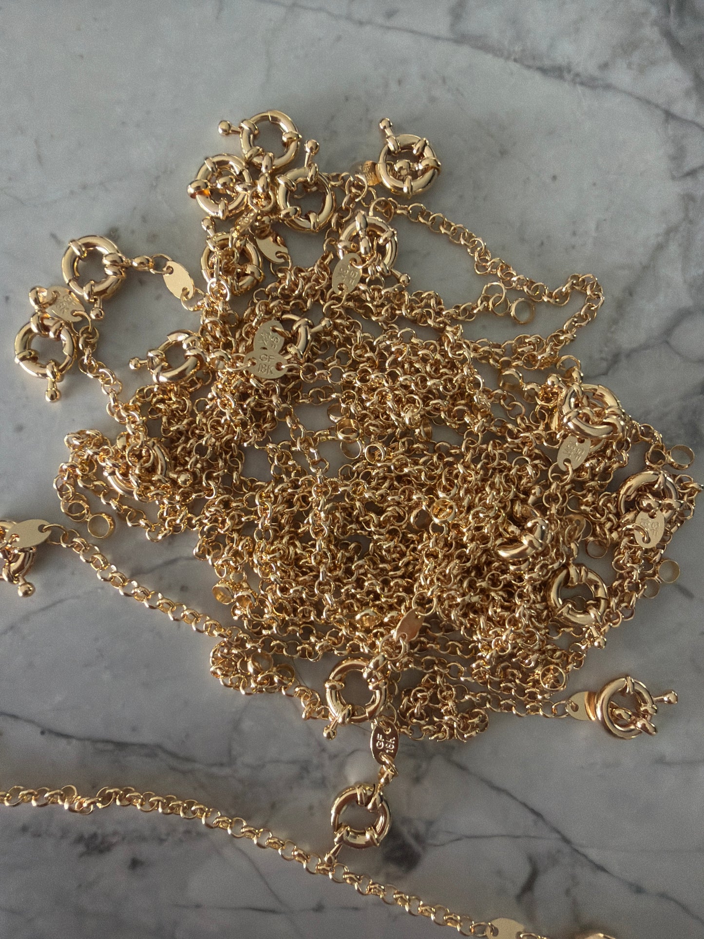 Berry Dainty Rolo Links Bracelet | 18k Gold-Filled