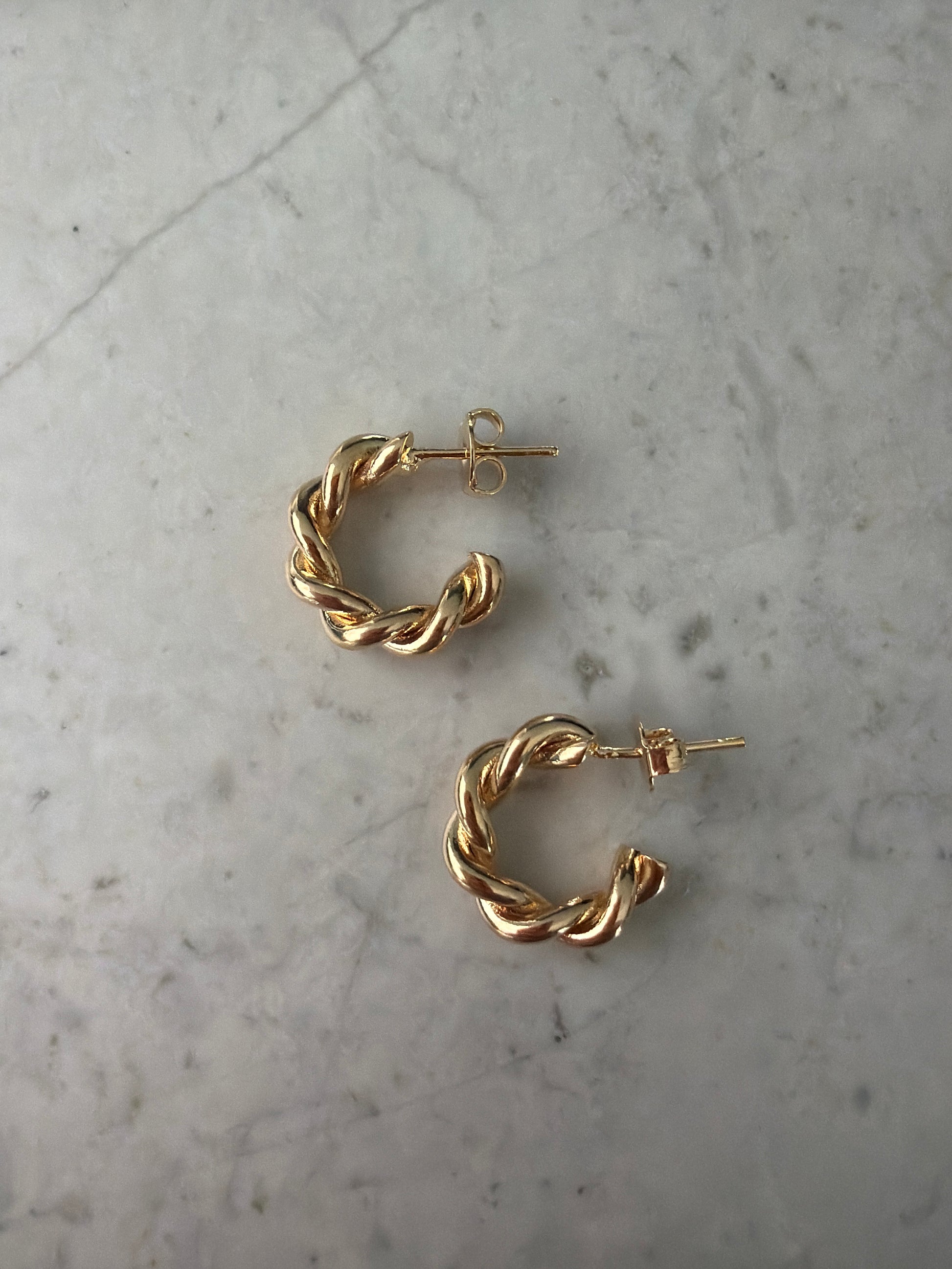 Jacqueline Lee Jewellery | Mini Croissant 18k Gold Filled Earrings