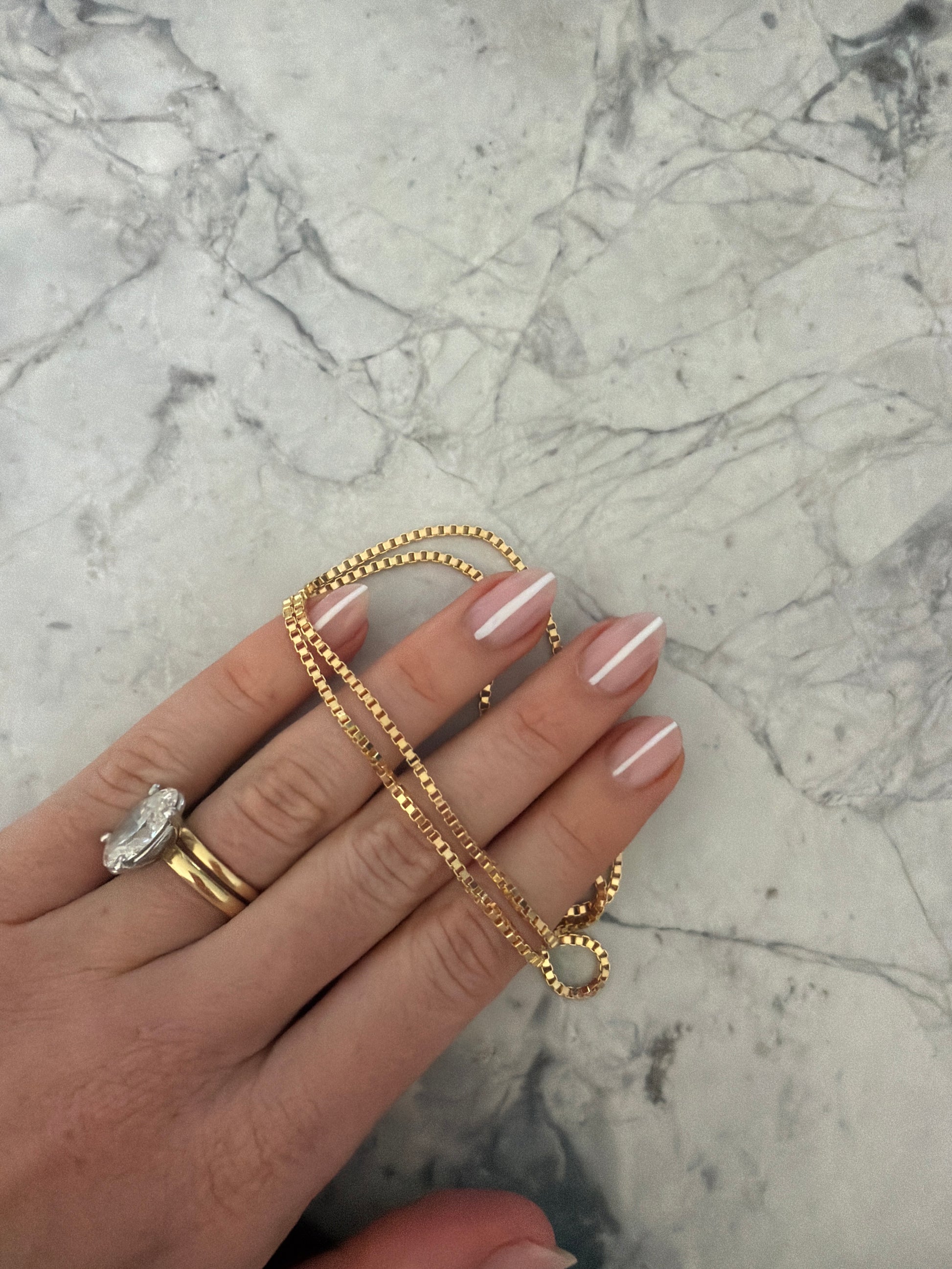 Jacqueline Lee Jewellery | Thick Box Chain 18k Gold Filled Necklace