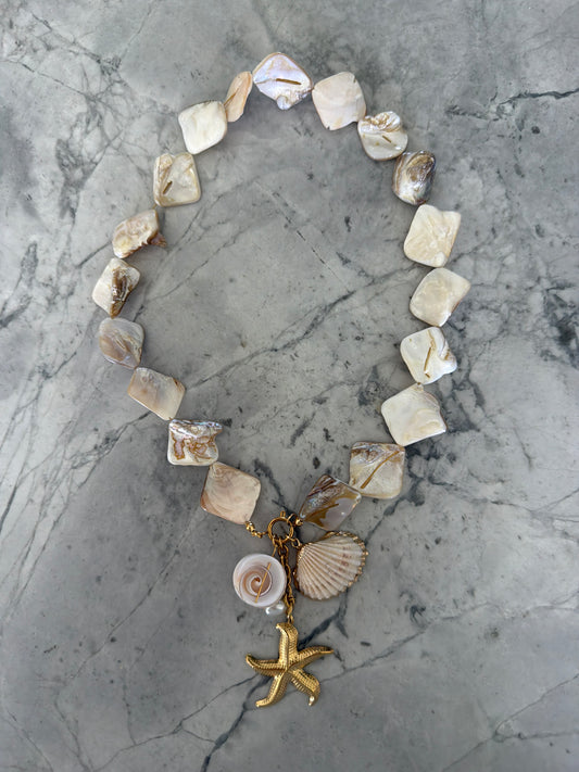 Chokehold Statement Necklace – Resort Shells & Starfish SAMPLE SALE