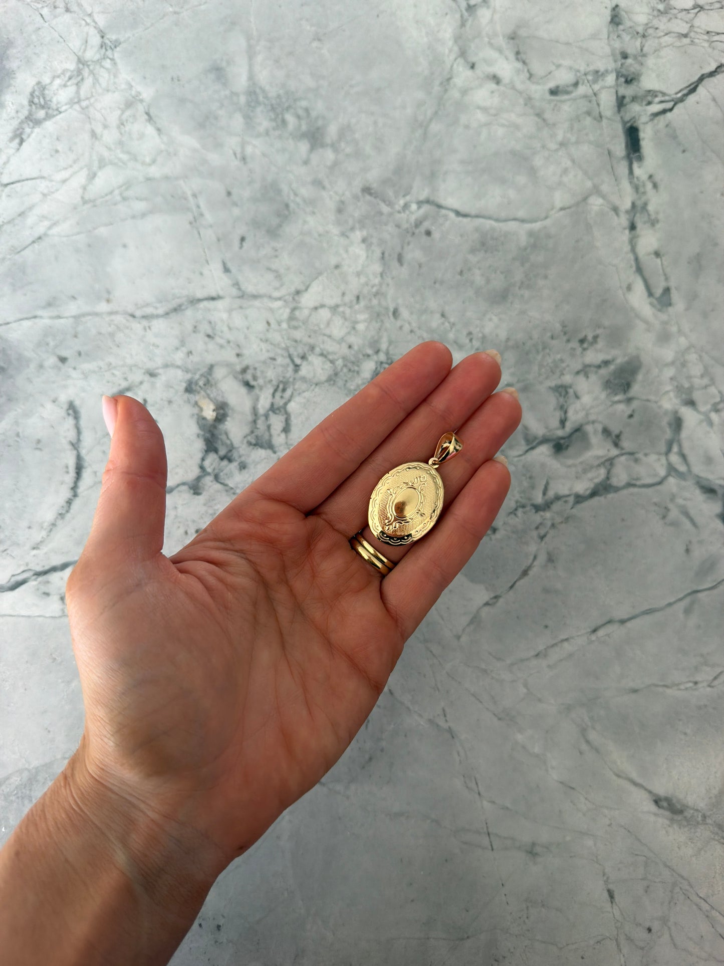 DIY Pendant Locket 18k gold filled