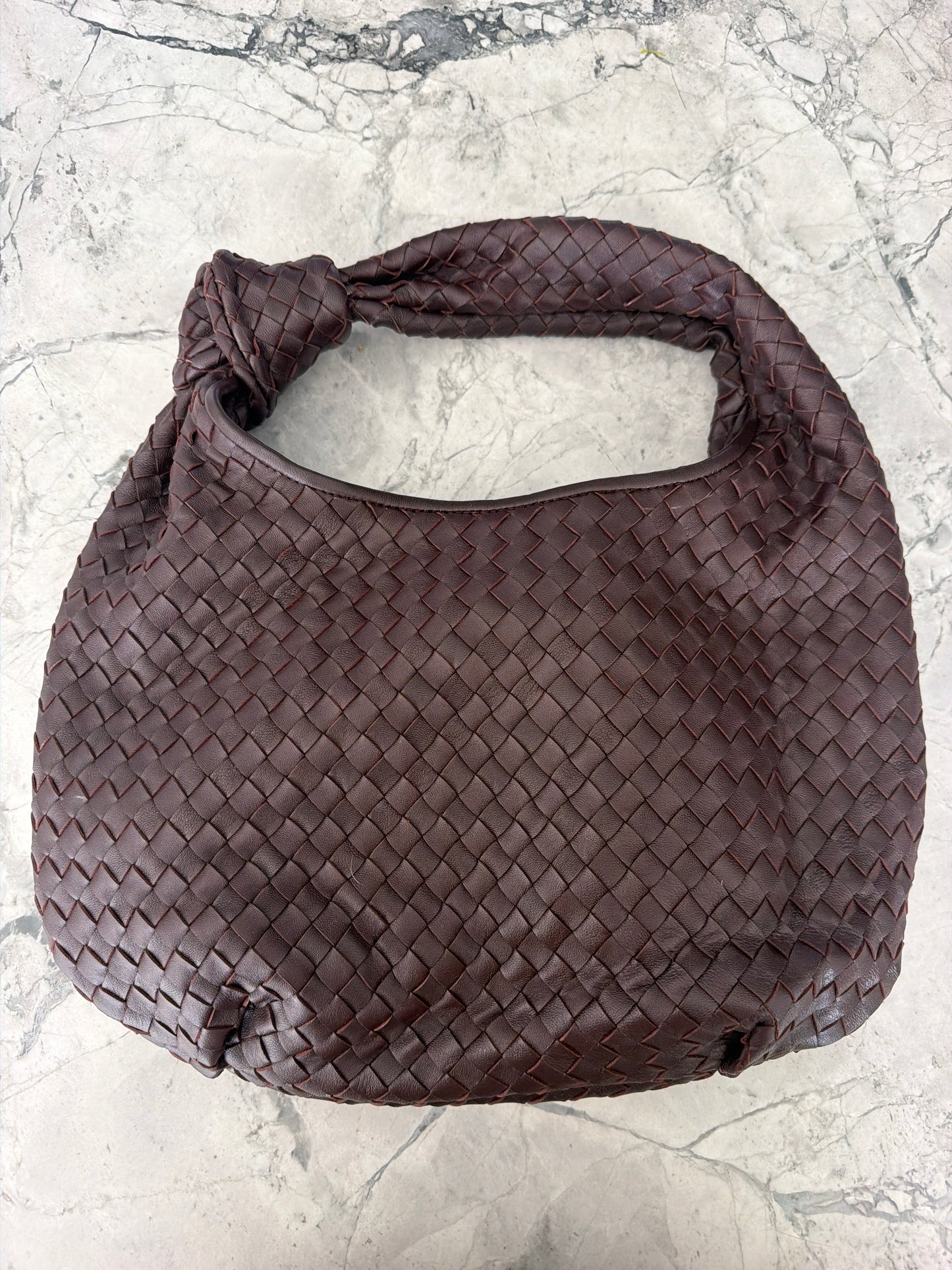 Genuine Leather Weave Bag - Burgundy PRE ORDER 4-6 weeks