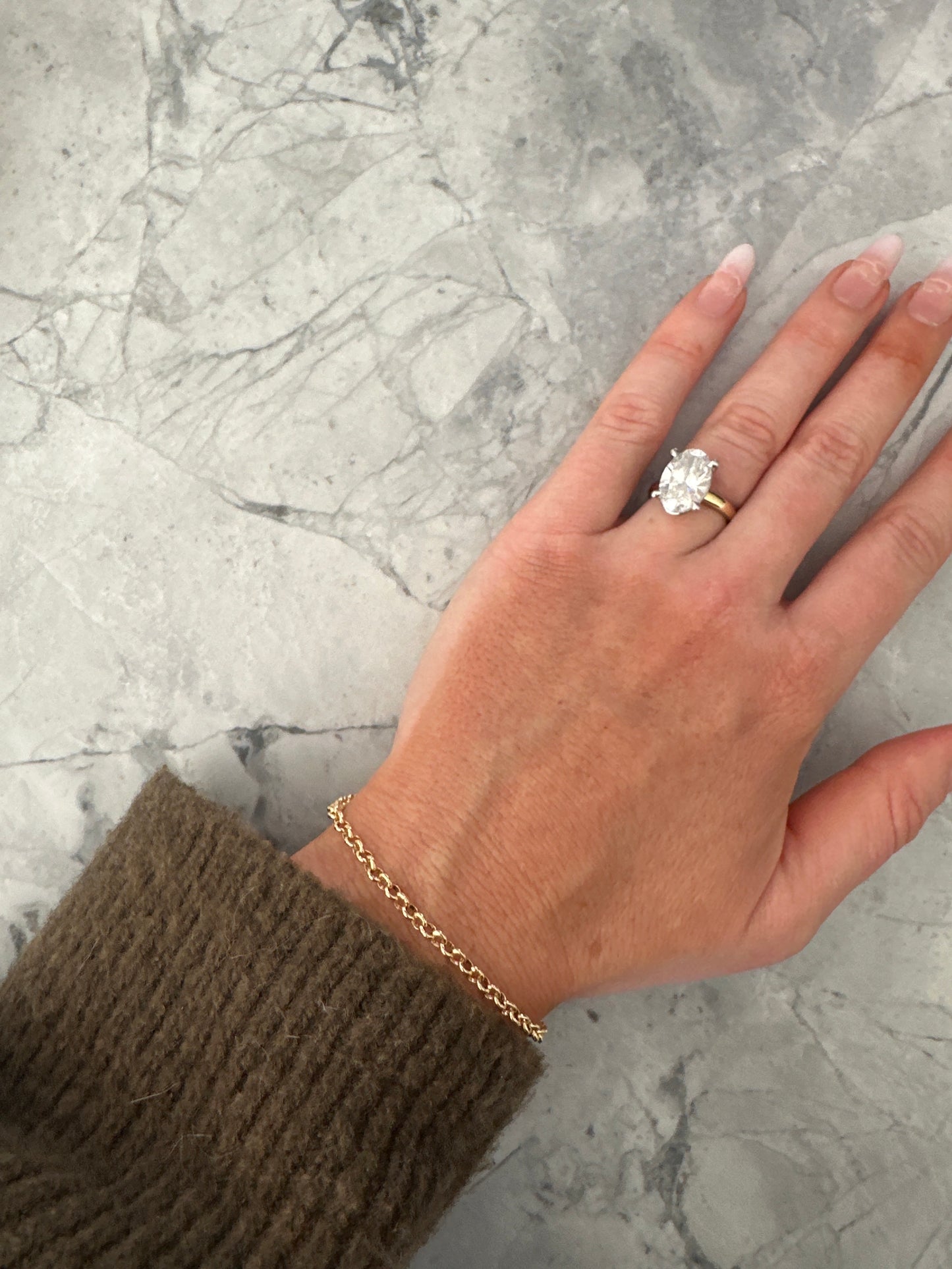 Dainty Rolo Chain Bracelet Gold