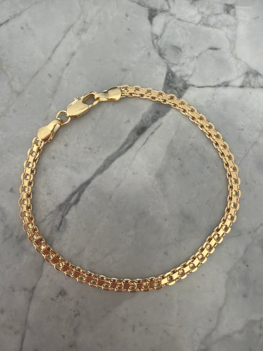 Kelly 18K Gold-Filled Singapore Chain Bracelet